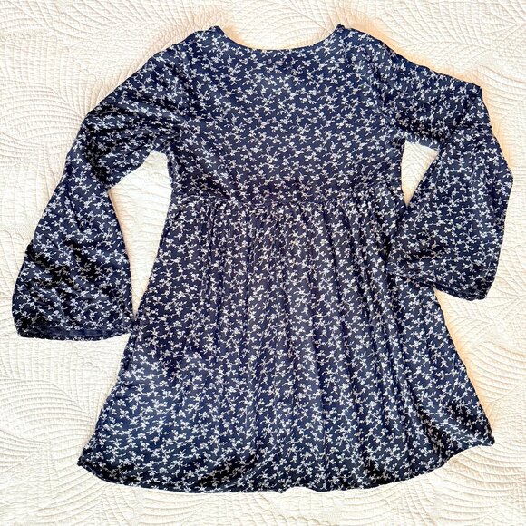 Denim & Supply Ralph Lauren Black & White Floral Babydoll Dress Size XS | Y2k - Picture 10 of 16